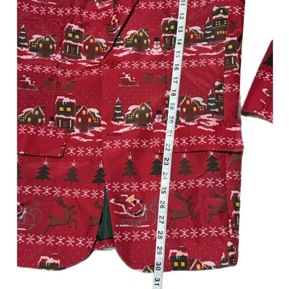 Men's Christmas Blazer Jacket - Ugly Christmas Sweater - Picture 7 of 7